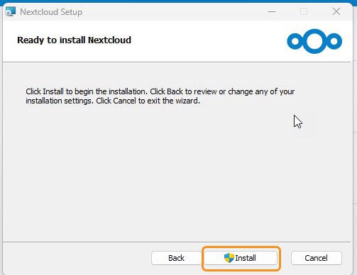 Figure 7 Clic en Install.