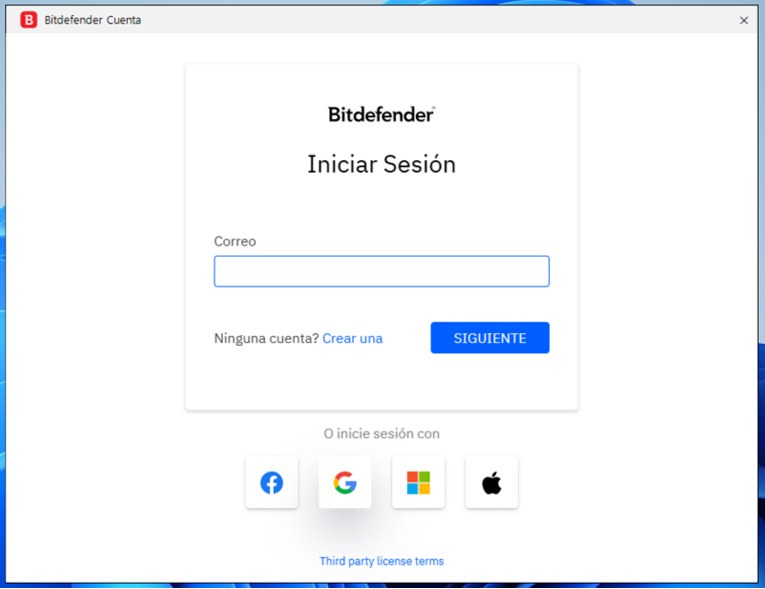 Iniciar sesión