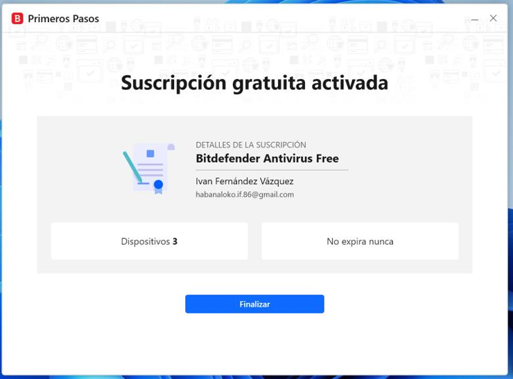 Finalizar