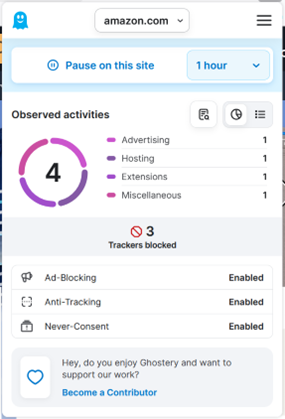 Figure 9 Activar Extensión uBlock Origin.