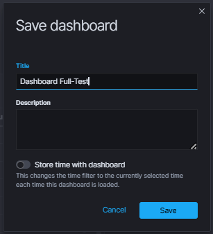 Figura 9: Guardar el Dashboard personalizado